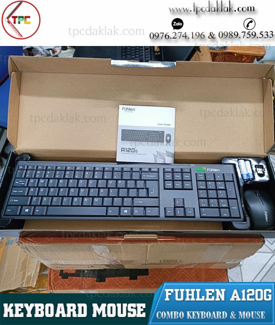 Bộ bàn phím & chuột không dây Fuhlen A120g | Combo Keyboard Mouse Wireless Fuhlen A120G