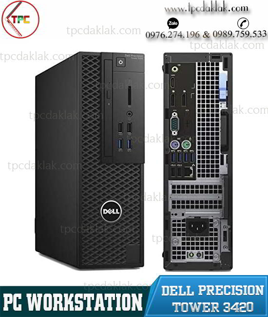 Máy Trạm Dell Precision Tower 3420 Workstation SFF / Intel Core I5 6500 / Ram 8GB PC4 / SSD 120GB 