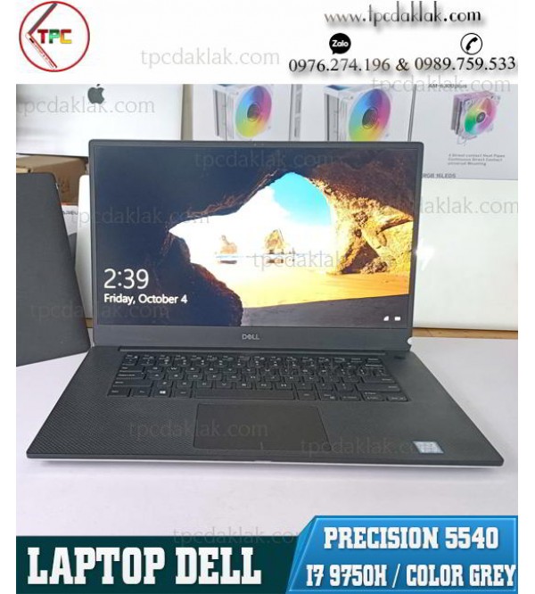 Laptop Dell Precision 5540/ Intel Core I7 9750H/ Ram 16GB/ SSD NVME 512GB/ VGA Quadro T1000 4G / Màn hình 15.6-Inch FHD