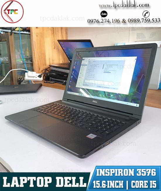 Laptop Dell Inspiron 15 3576 / Intel Core I5 8250U/ Ram 8GB PC4/ SSD 256GB SATA / Intel UHD Graphics 620/ LCD 15.6" HD