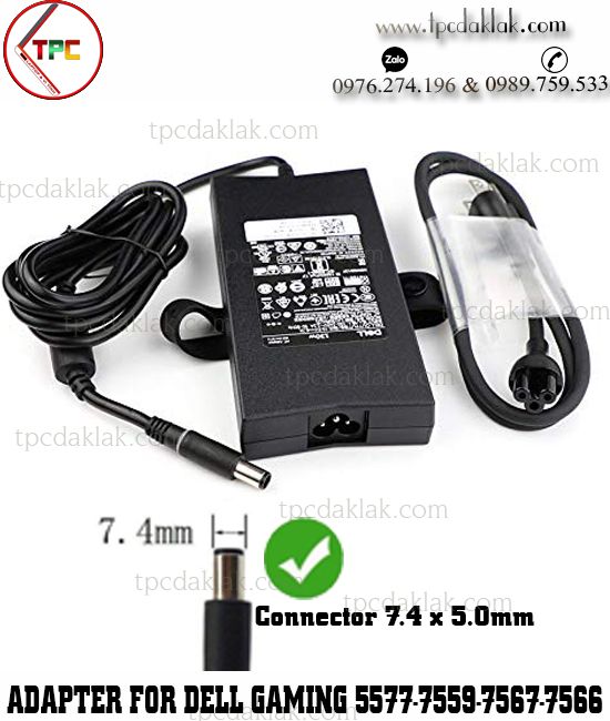 Sạc Laptop Dell Gaming N5577-N7559-N7567-N7566 | Adapter For Dell Gaming 19.5V - 6.7A - 130W