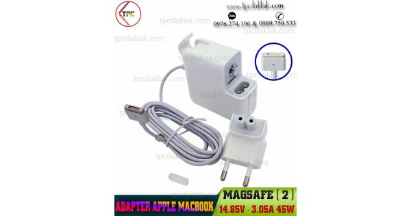 CHARGEUR POUR PC PORTABLE MacBook Air A1465 14.85V*3.05A MAGSAFE 2