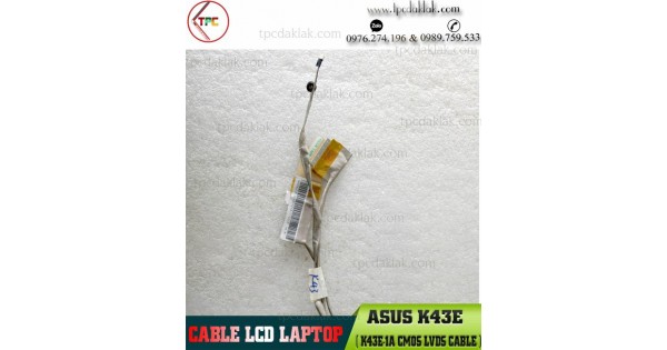 Câble écran LVDS Neuf Pour ASUS A43, X43, K43, K43E - Référence DD0KJ1LC000