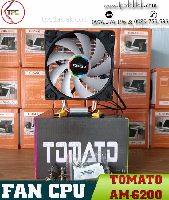Quạt Tản nhiệt khí CPU Tomato AM-6200 | Fan CPU LED RGB Tomato AM-6200 All Socket Intel - AMD