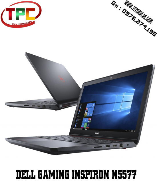 Laptop Dell Inspiron 15 N5577 - Core I5 7300HQ - RAM4GB - SSD120GB - HDD500GB - GTX 1050  4GB