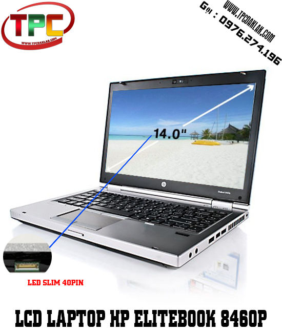 Màn hình Laptop HP Elitebook 8460P ( LCD 14.0 LED SLIM 40PIN ) | LCD LAPTOP HP ELITEBOOK 8460P