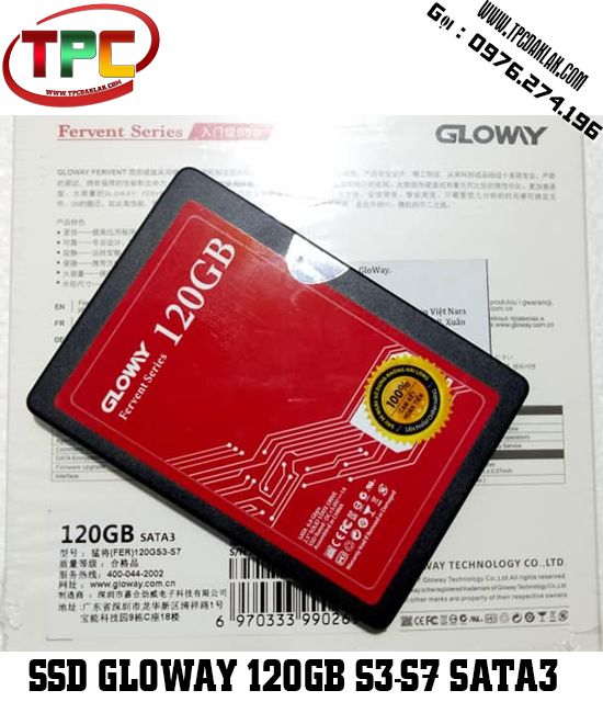 Ổ cứng SSD Gloway 120GB SATA3 6Gb/s 2.5" (Doc 545MB/s, Ghi 525MB/s) | Ổ cứng máy tính Dak Lak