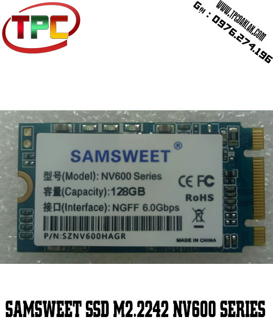 SSD M2.2242 SAMSWEET 120GB SATA III | Ổ cứng Laptop cổng M2.2242 SAMSWEET NV 600 SERIES