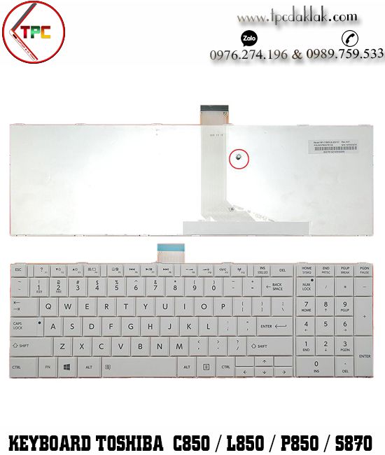 US QWERTY Black Laptop Keyboard For Toshiba Satellite C850/C855/C870/C875 Series