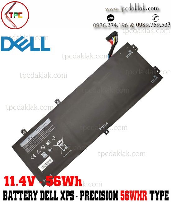 Pin Laptop Dell XPS 15 9560, 9550, 9570 - Dell Precision 5510, M5540,  M5530, M5520 | H5H20  56Wh ( Battery )| Thay pin - battery Laptop  Dell tại Buôn Ma Thuột, Dak Lak